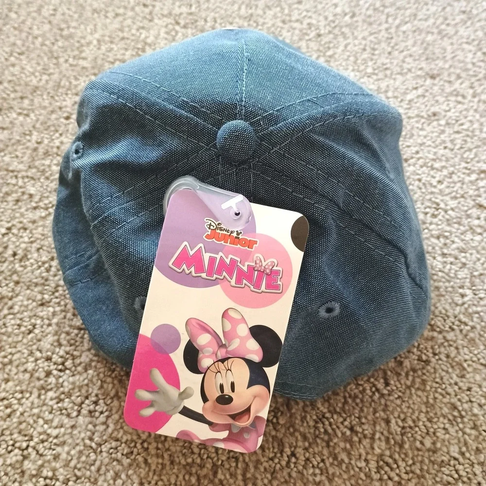 Disney Junior Minnie Mouse Girls Denim Snapback Hat Blue Toddler MIN2267 OSFM
